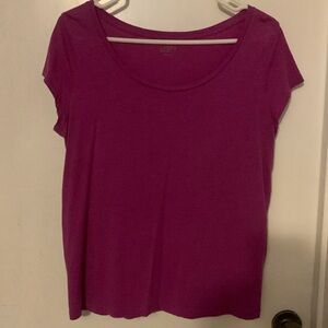 Ann Taylor Loft shorty sleeve shirt. Large L